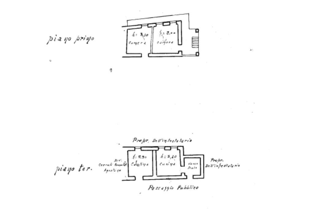 Semi-detached house Fraz. Bozzola, Valdilana - floor plans 1