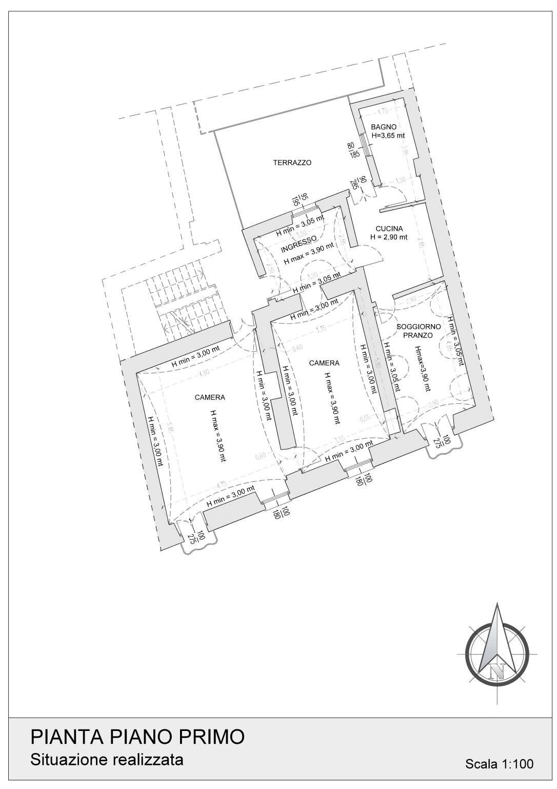 Quadrilocale Busca - planimetria 1