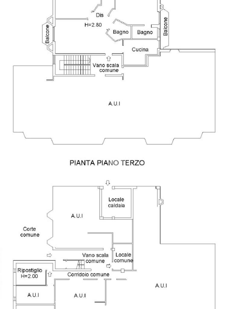 Trilocale Via G. B. Gambaro, Romentino - planimetria 1
