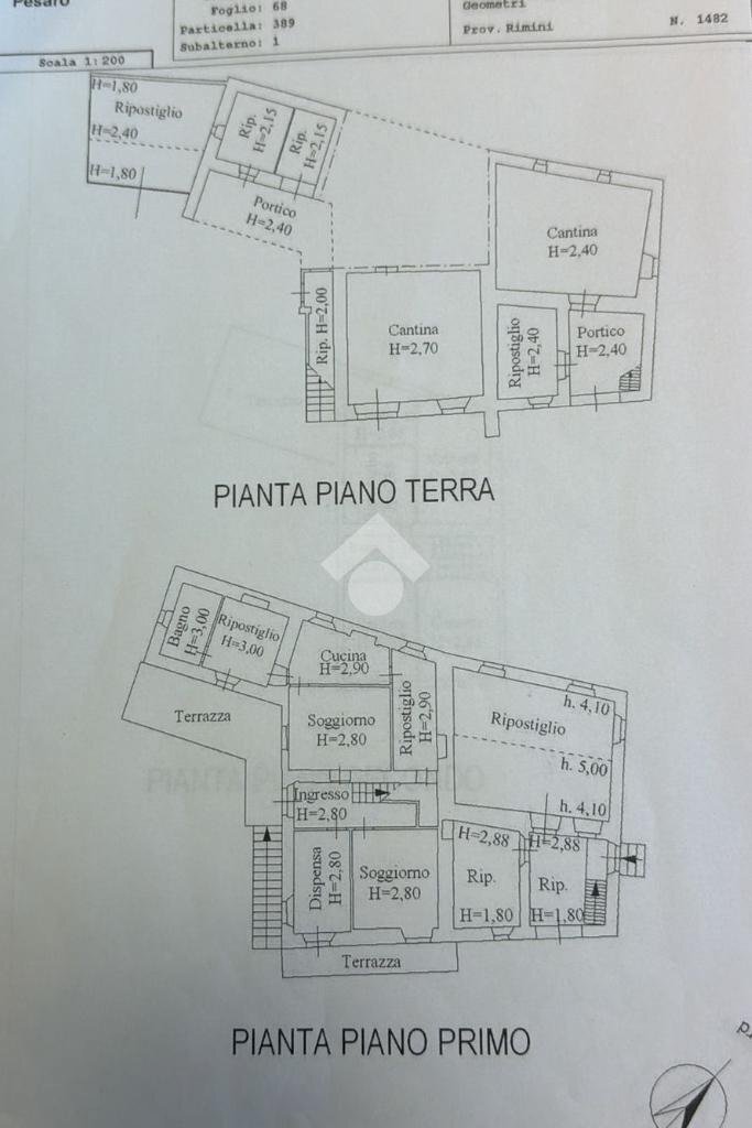 Casa indipendente Località Petrella Guidi, Sant'Agata Feltria - planimetria 1