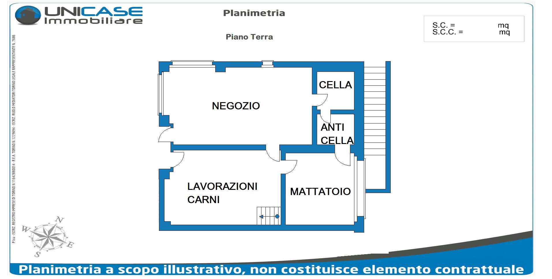 Locale Commerciale piazza San Giovanni, 2, Campiglione Fenile - planimetria 1