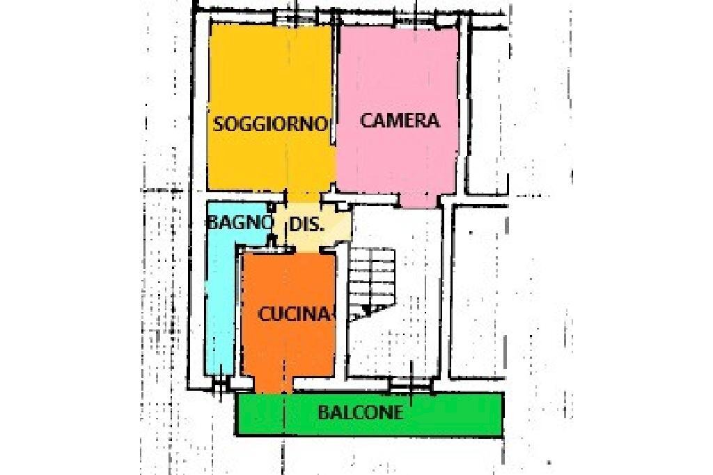 Trilocale Via Vincenzo Annibaldi, Alessandria - planimetria 1