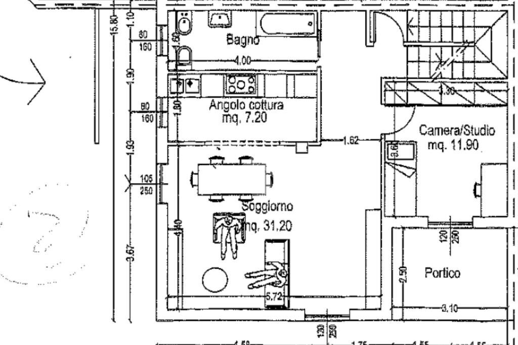 Porzione di casa Via Capitini, Sale - planimetria 1