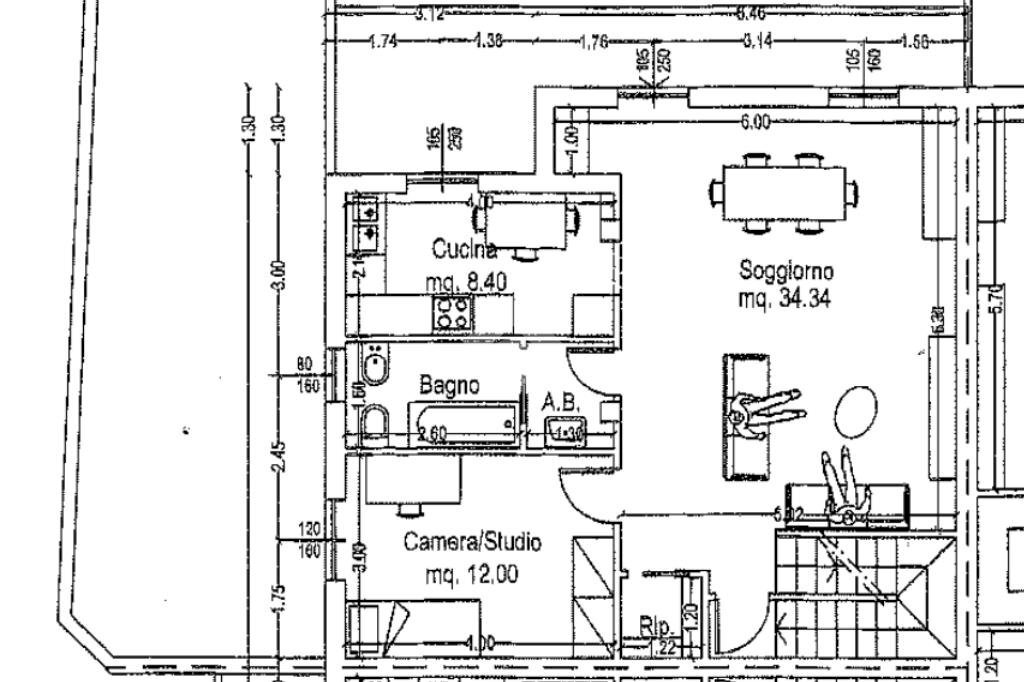 Porzione di casa Via Capitini, Sale - planimetria 1