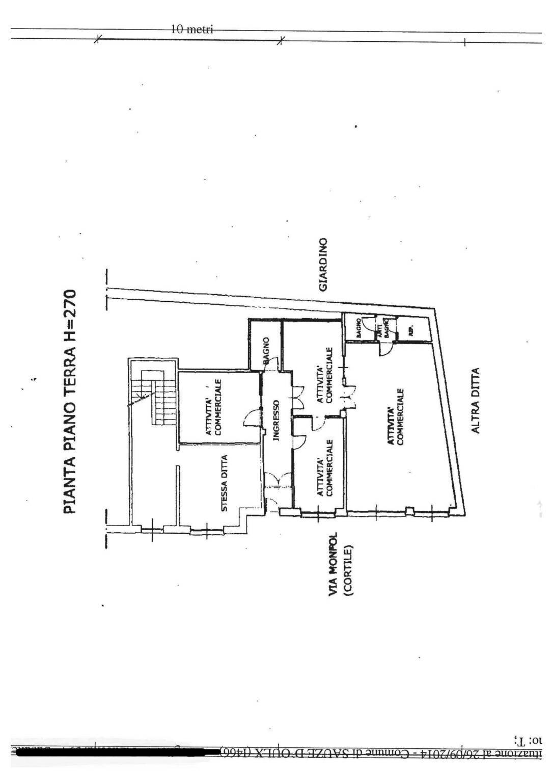 Negozio via Monfol, 14, Sauze d'Oulx - planimetria 1