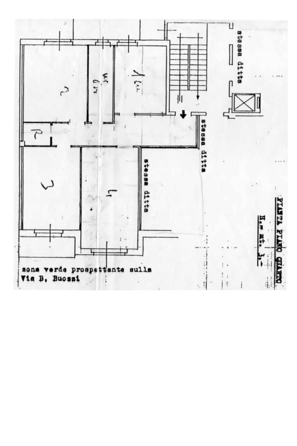 Quadrilocale Alessandria - planimetria 1