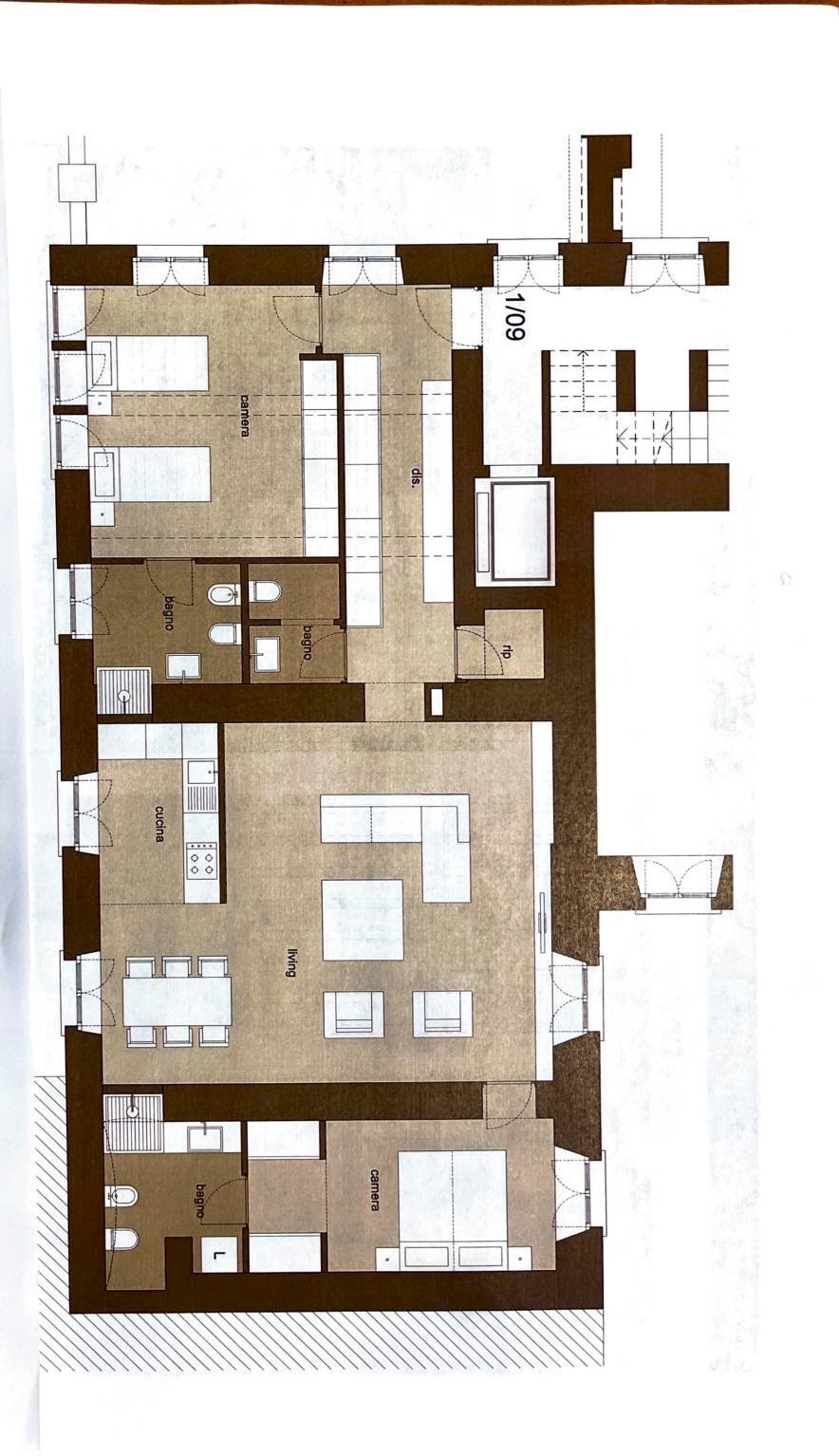 Quadrilocale piazza Savoia, 7, Torino (zona Centro) - planimetria 1