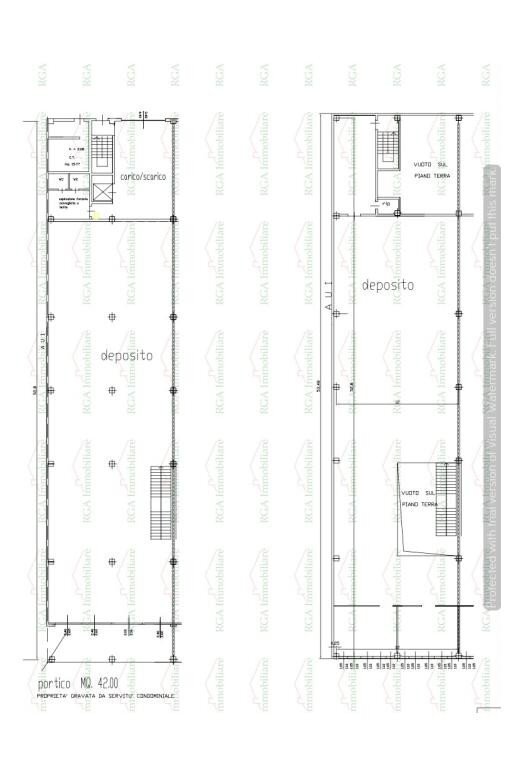 Capannone strada Provinciale Cremasca, Bergamo - planimetria 1