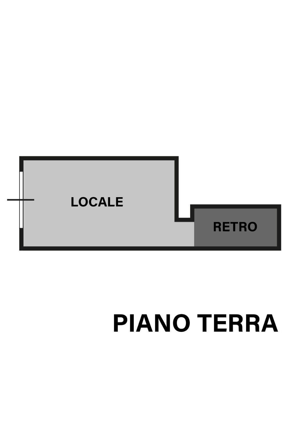 Negozio piazza Aurelio Saffi, Forlì - planimetria 1