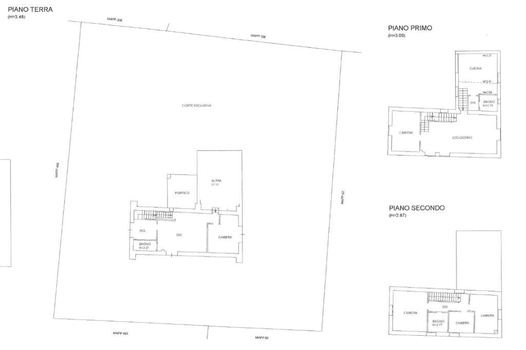 Independent house Via Riccardina Mezzolara, Budrio - floor plans 1