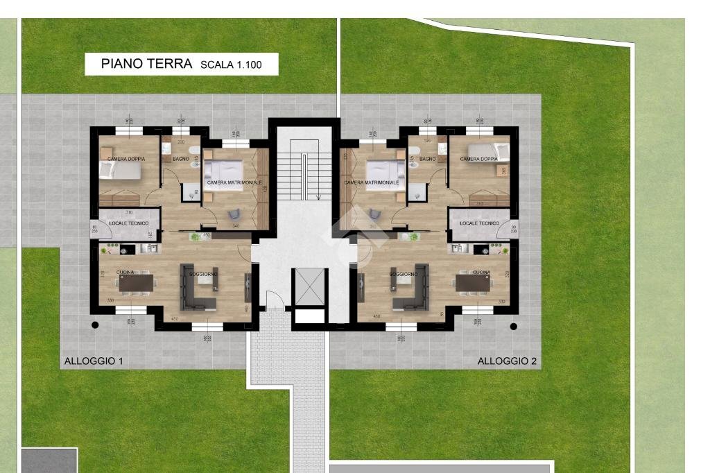 Quadrilocale Via Giaveno, Rivalta di Torino - planimetria 1