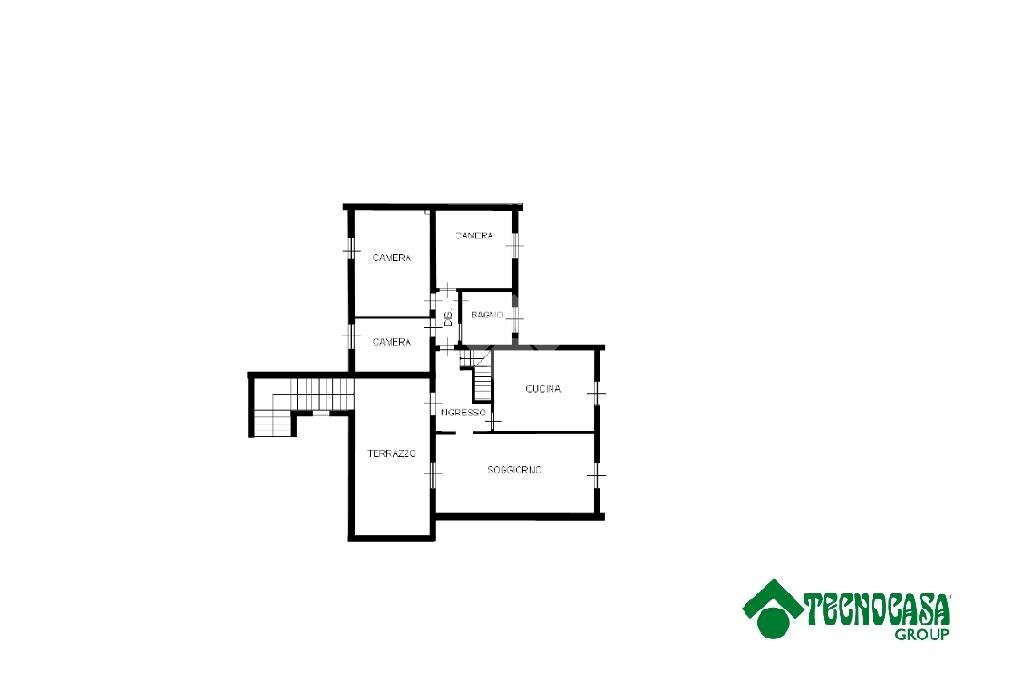 Villa Villa indipendente poss. bilocale pt. Via del donatore di sangue, Torrile (zona Paradigna) - planimetria 1