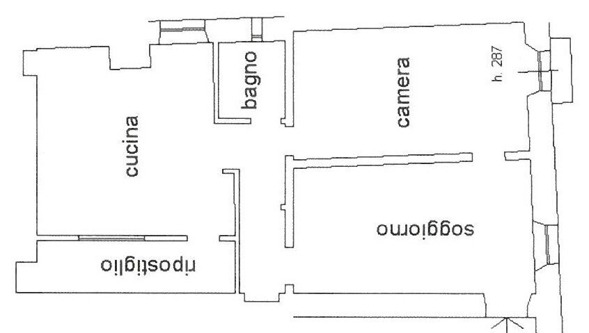 Trilocale Cuneo (zona Centro) - planimetria 1