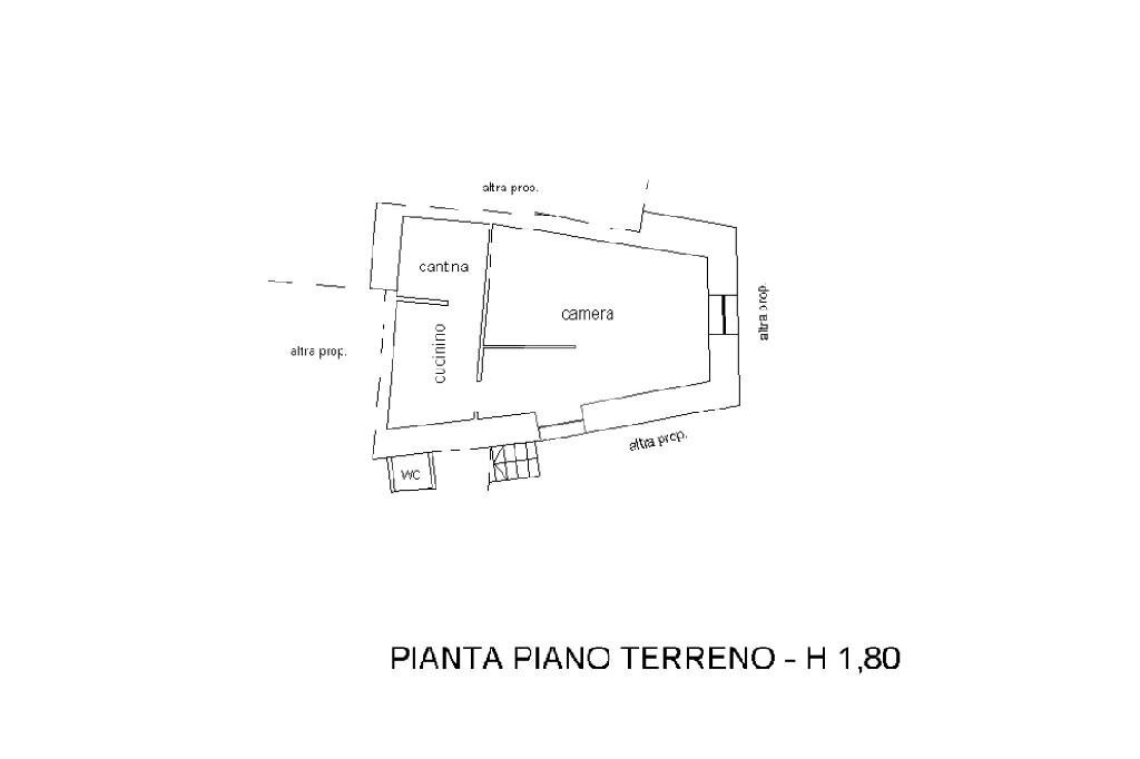 Trilocale Via delle valli, Monastero di Lanzo - planimetria 1
