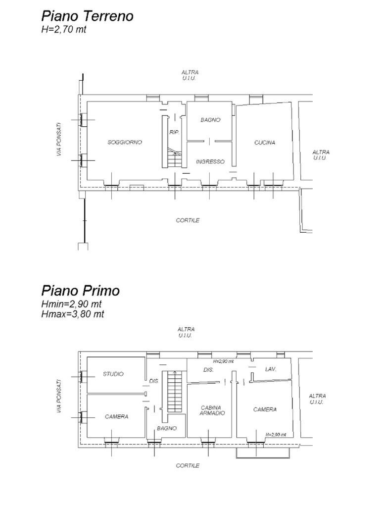 Casa semi indipendente Via Ponsati, Volvera - planimetria 1