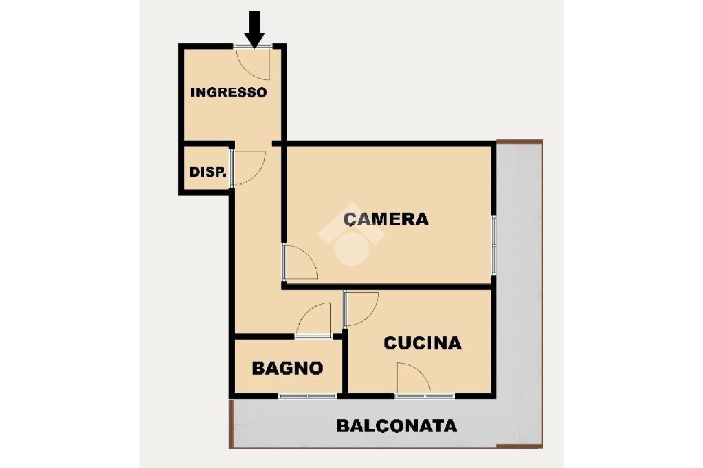 Bilocale Via Pierino Negrotto Cambiaso, Genova - planimetria 1