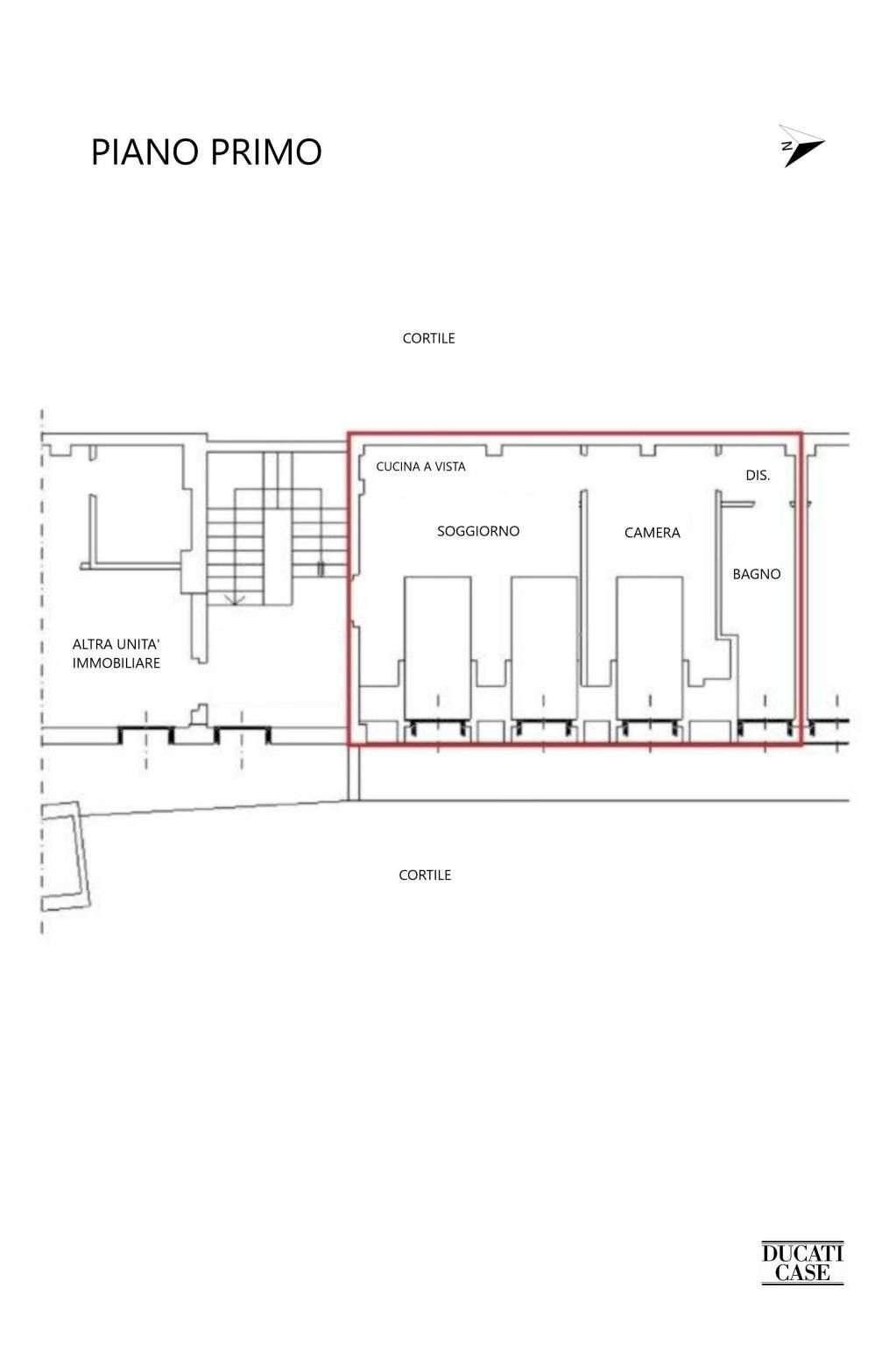 Bilocale via Cufra, Milano - planimetria 1