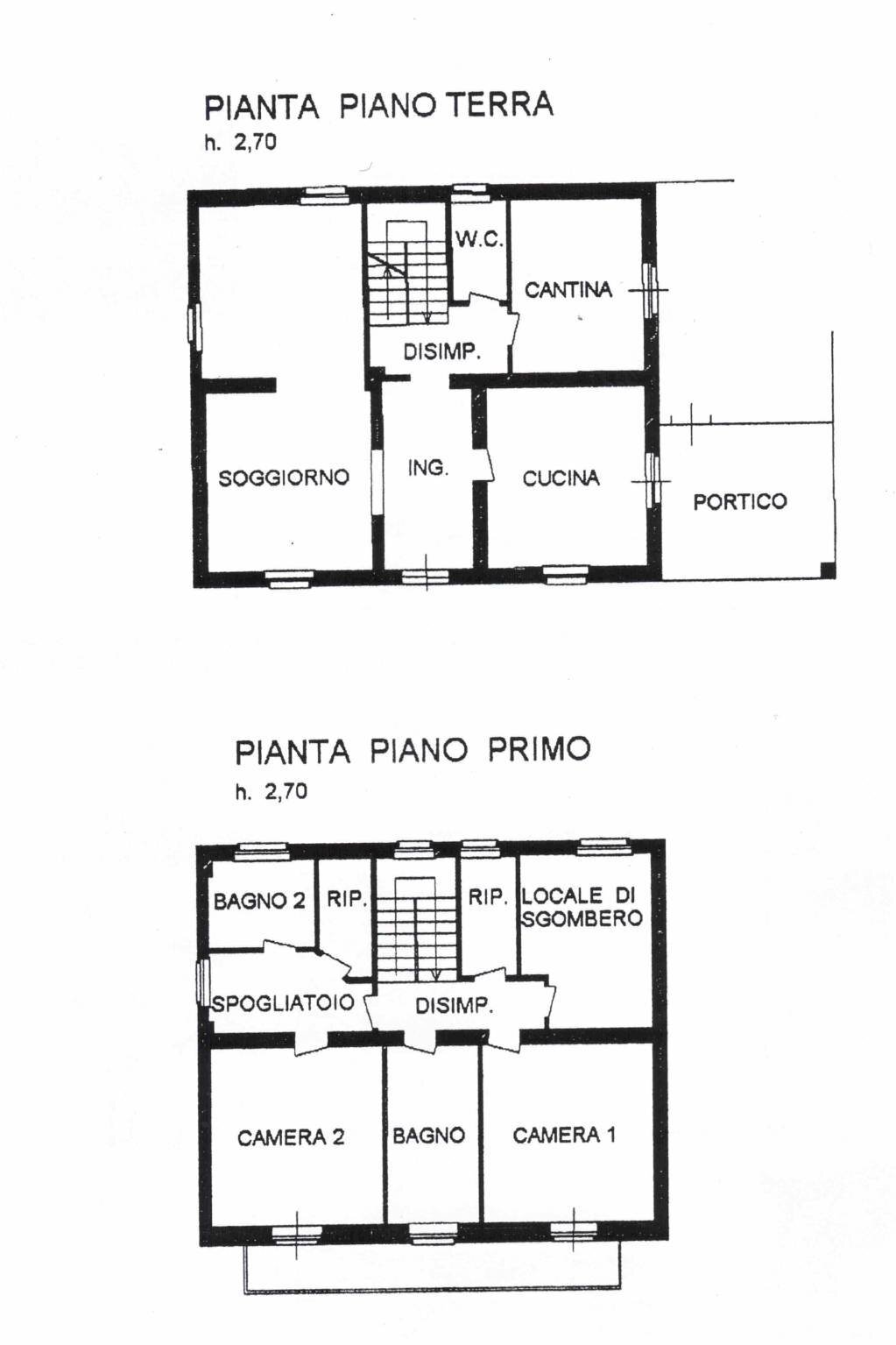 Rustic strada Bricco, Nizza Monferrato - floor plans 1