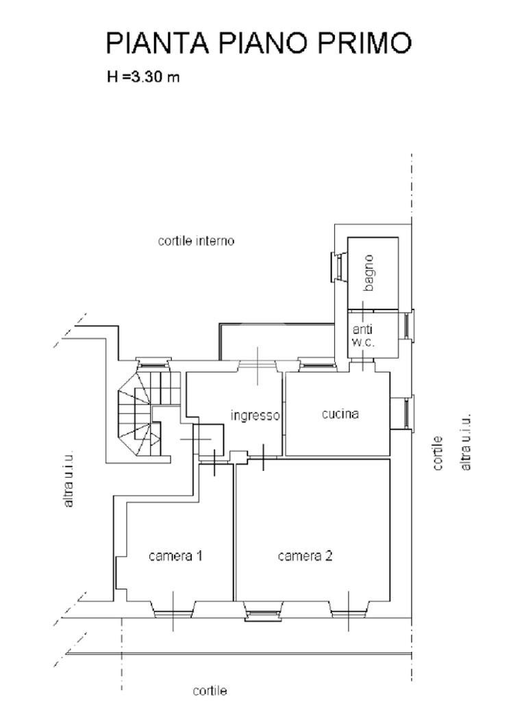 Trilocale Via dei Caduti, Almese - planimetria 1