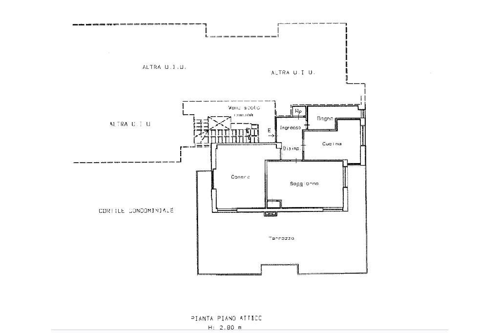 Attico Via Elba, San Bartolomeo al Mare - planimetria 1
