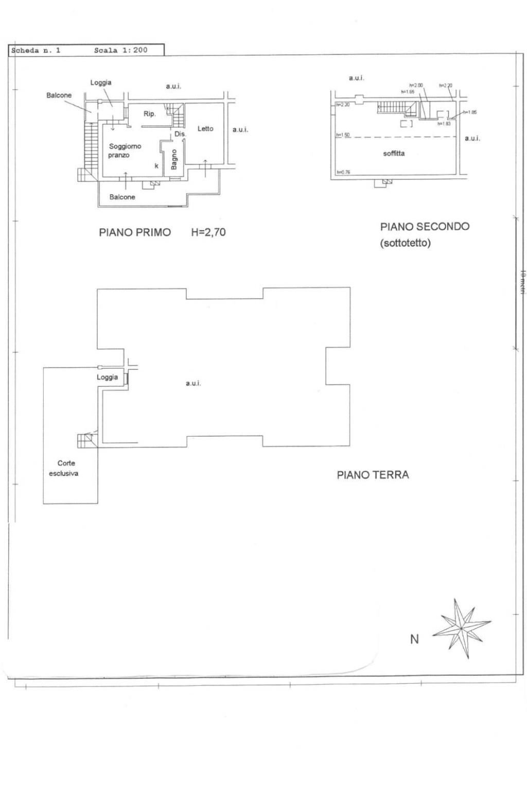 Four-room apartment via Valle Giralda, Ravenna (neighborhood Porto Corsini) - floor plans 1