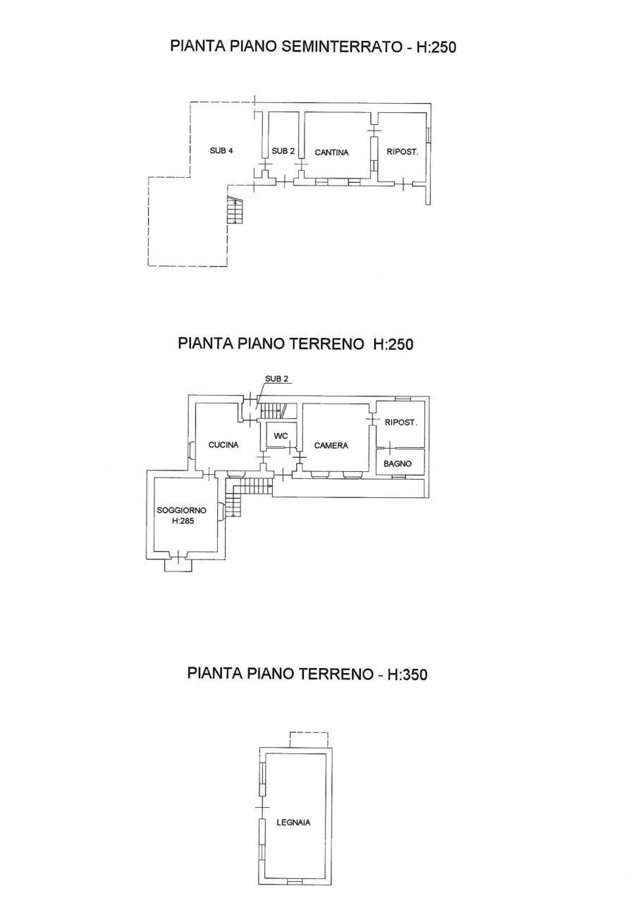 Trilocale via Cavaglia Sterna 10, Varallo - planimetria 1