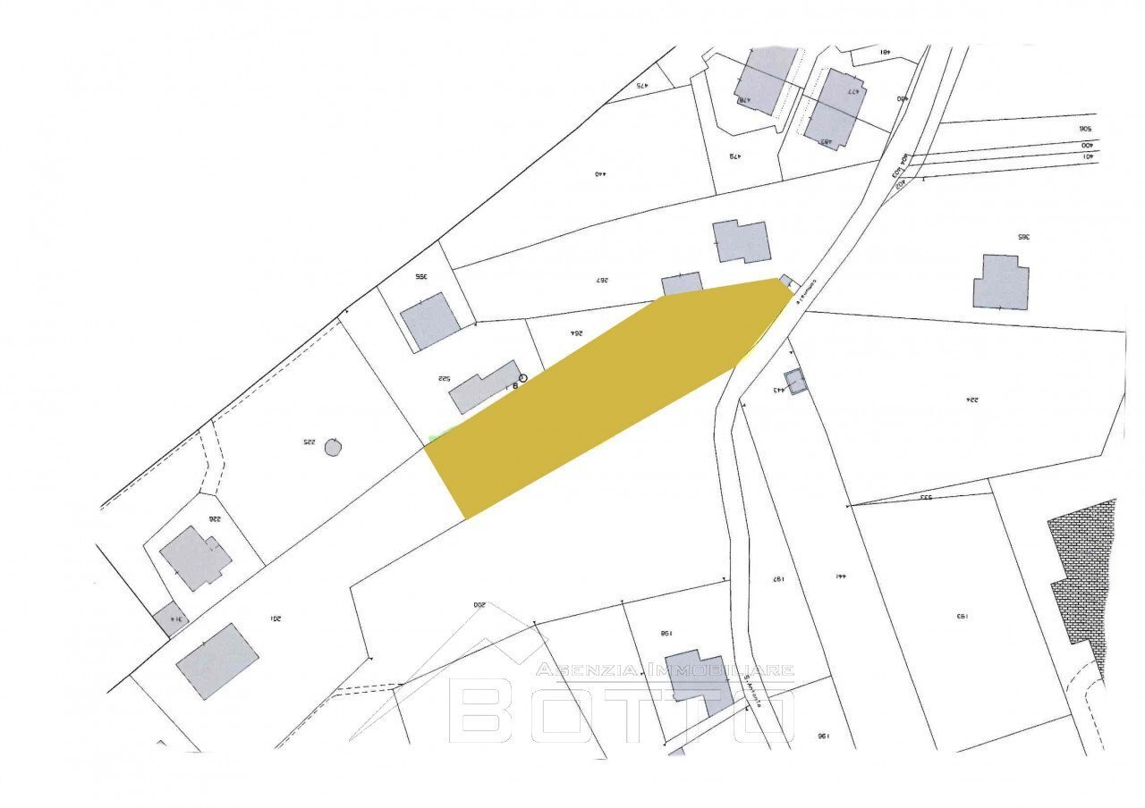 Terreno edificabile via Sant'Antonio, Cavallirio - planimetria 1