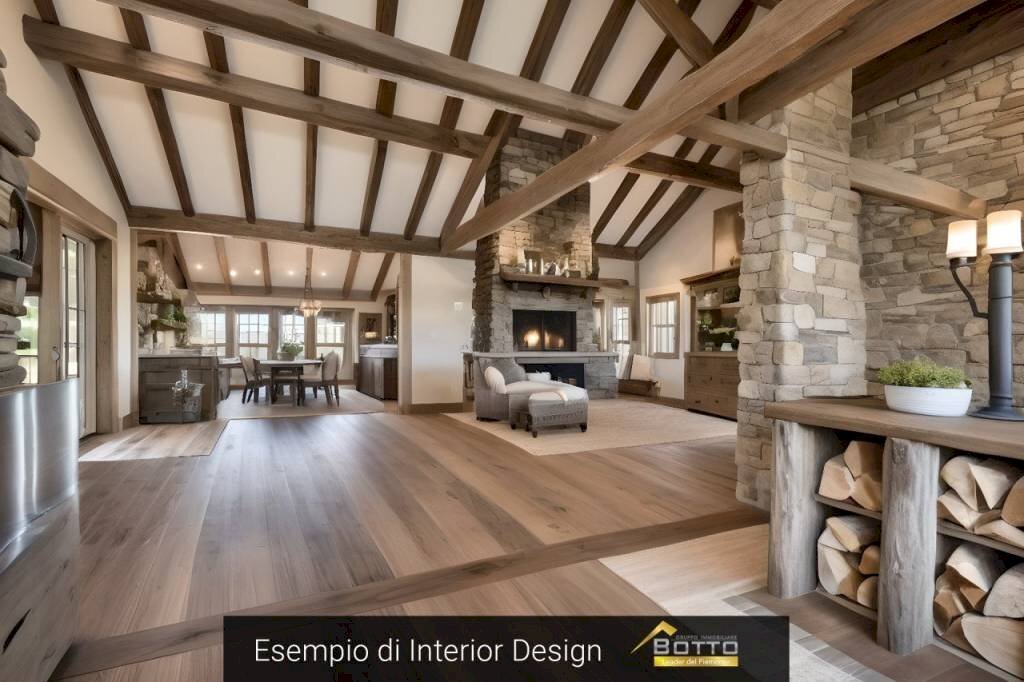 Salone - Villa a Schiera Frazione plello 107/b, Borgosesia - foto 3