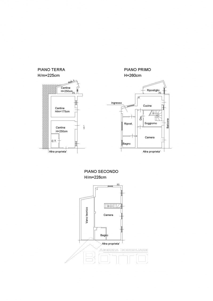 Casa indipendente via Monte Grappa n 25, Serravalle Sesia - planimetria 1