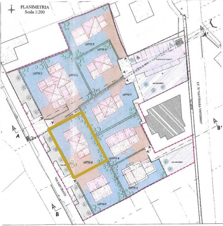 planimetria terreno - Terreno edificabile via San Grato, Serravalle Sesia - foto 2