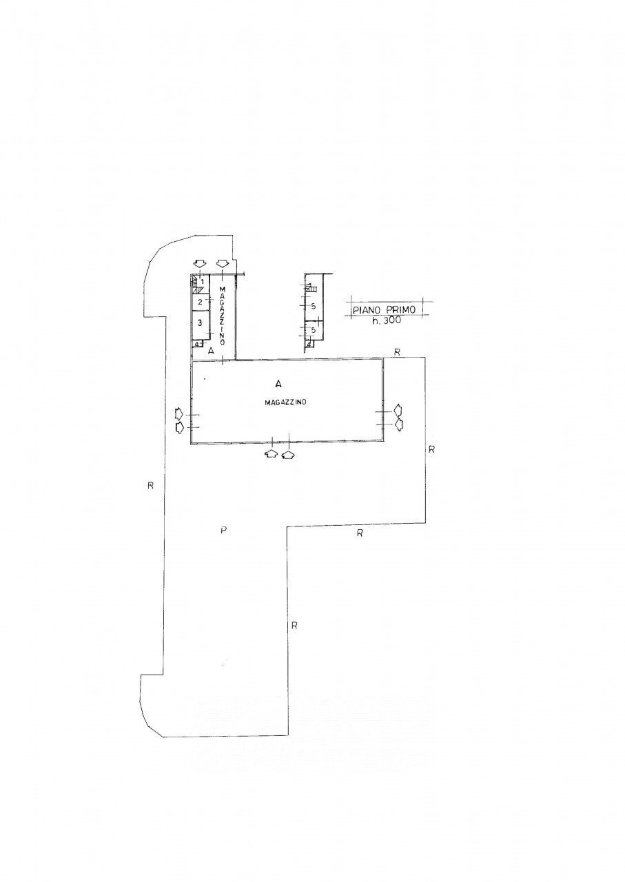 Capannone via Ottaviano 45, Gattinara - planimetria 1