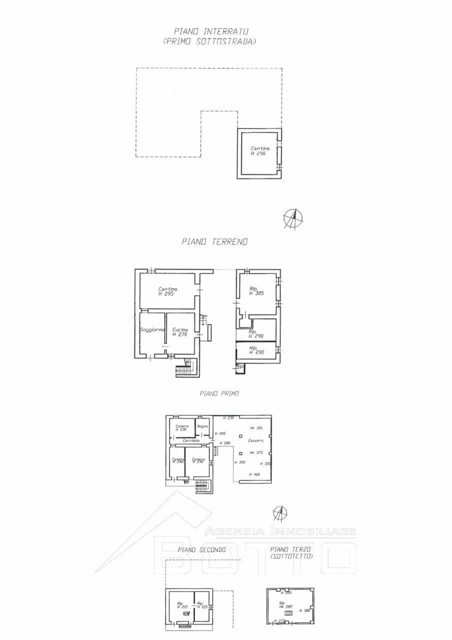 Terraced Villa via casale canuggioni 28, Borgomanero - floor plans 1