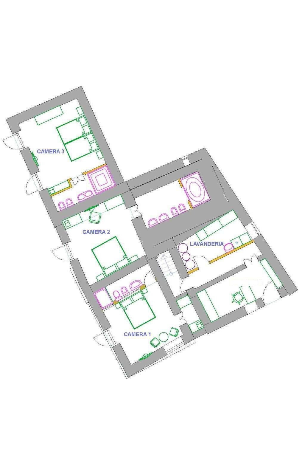 Rustic Località Monti San Lorenzo, Lerici - floor plans 1