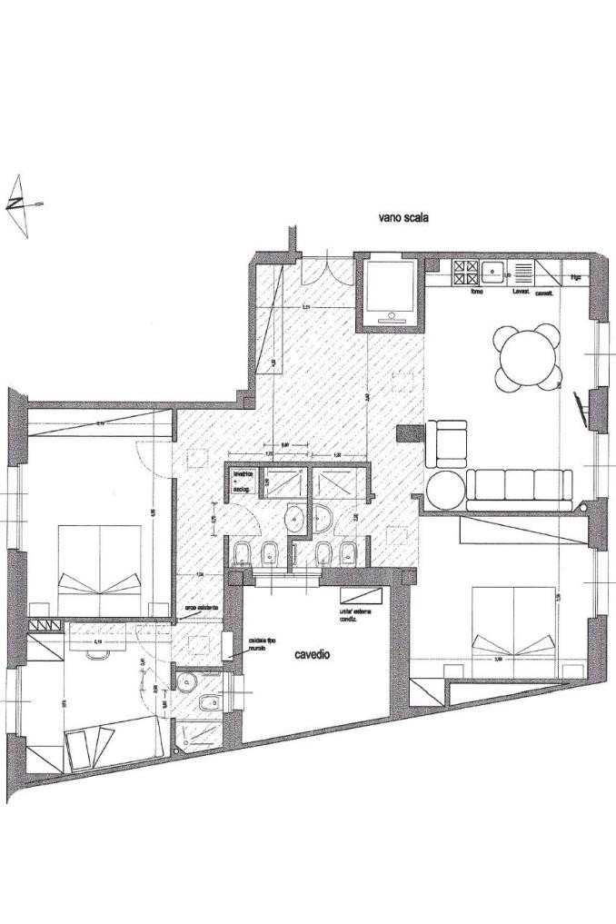 Apartment via Vignolo Cervetti, Santa Margherita Ligure - floor plans 1