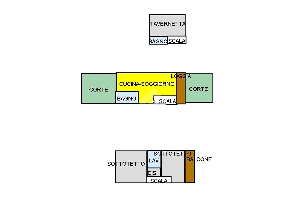 Villa a Schiera Via Coriano, Rimini - planimetria 1