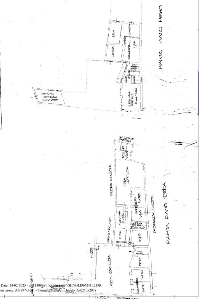 Casa indipendente Piazza Perino, Volpedo - planimetria 1