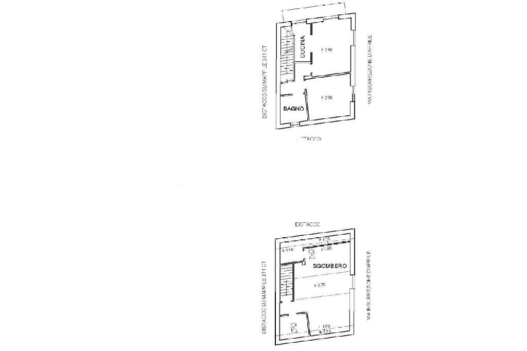 Independent house Via insurrezione d'aprile, Montoggio - floor plans 1