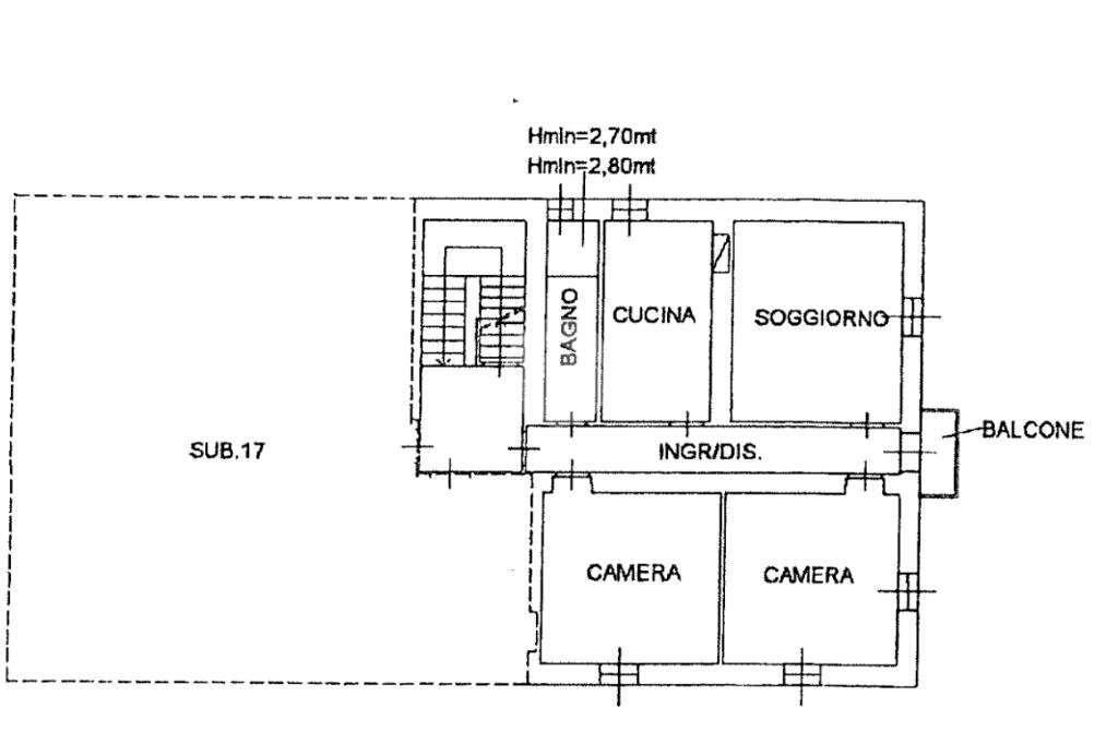 Quadrilocale Via Balma Via caduti per la libertà, Campiglia Cervo - planimetria 1