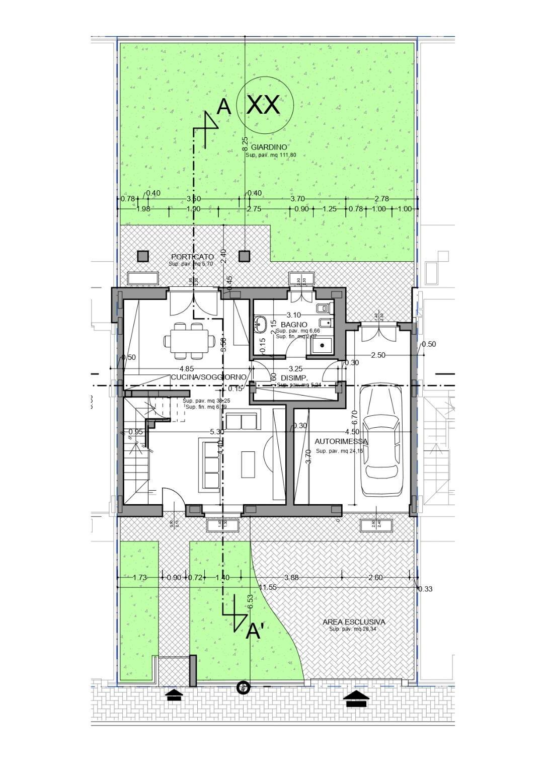 Villa Castelletto Stura - floor plans 1