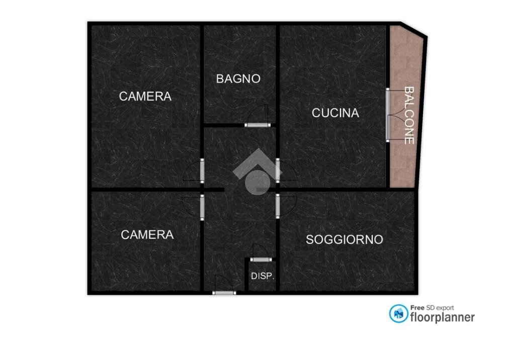 Quadrilocale Via Fratelli Canepa, Serra Riccò - planimetria 1