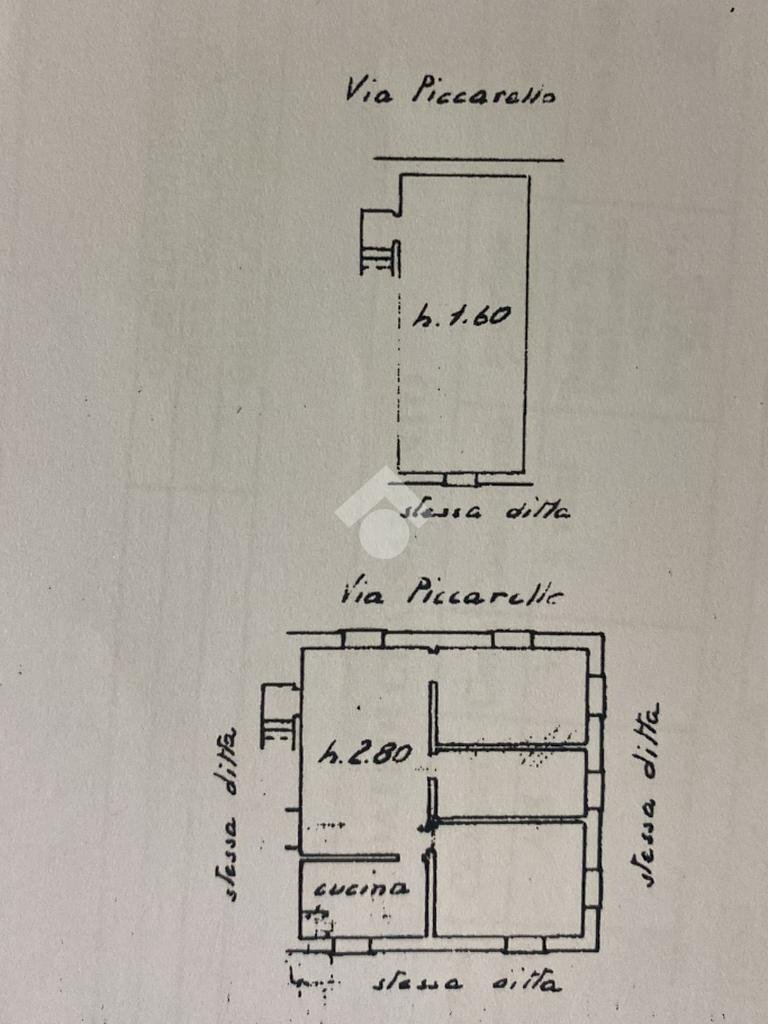 Trilocale Via Piccarello, Sant'Olcese - planimetria 1