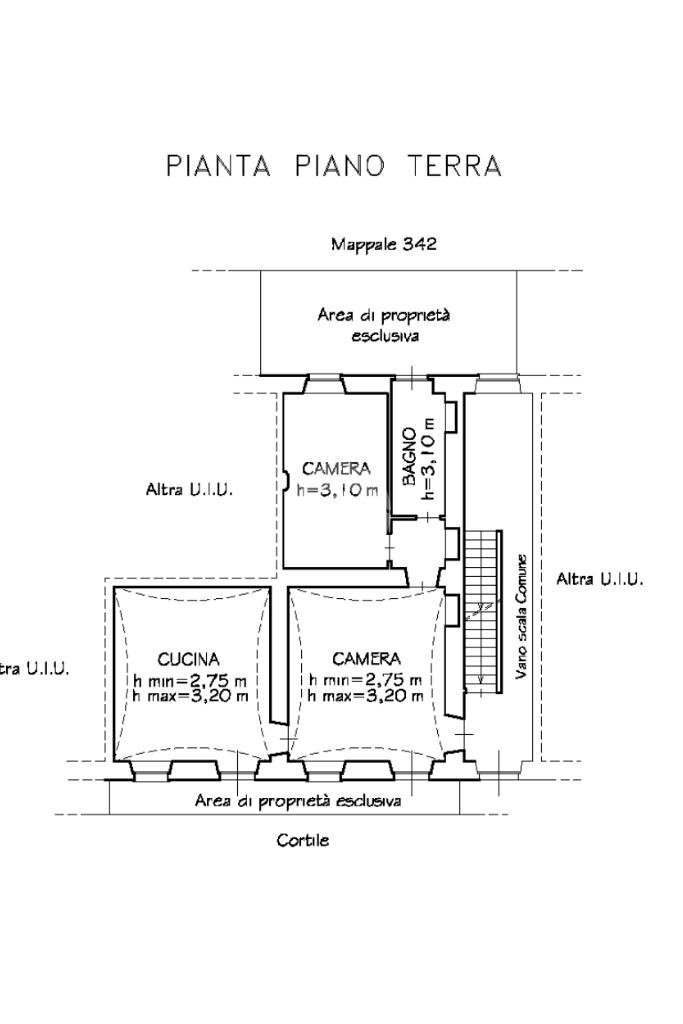 Three-room apartment Via torino, Lanzo Torinese - floor plans 1
