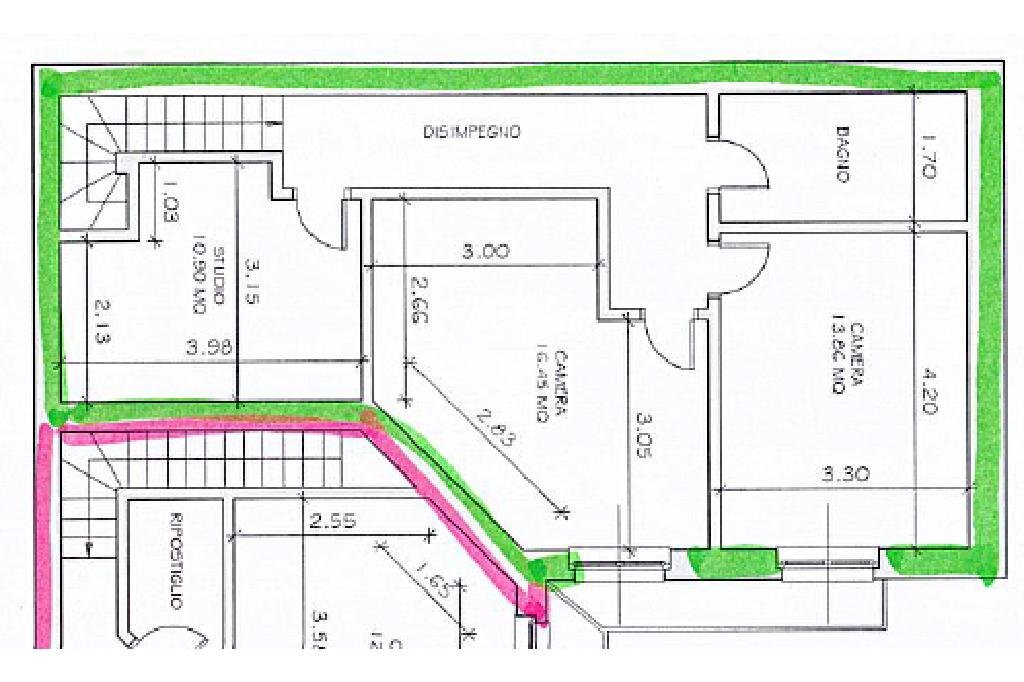 Semi-detached house Via Monte Grappa, Rivoli - floor plans 1