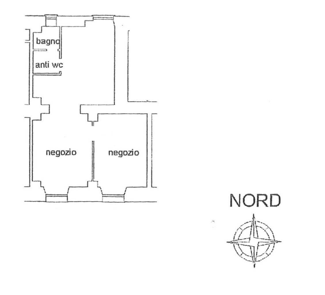 Locale Commerciale Piazza Nicolo' Barabino, Genova (zona Sampierdarena) - planimetria 1