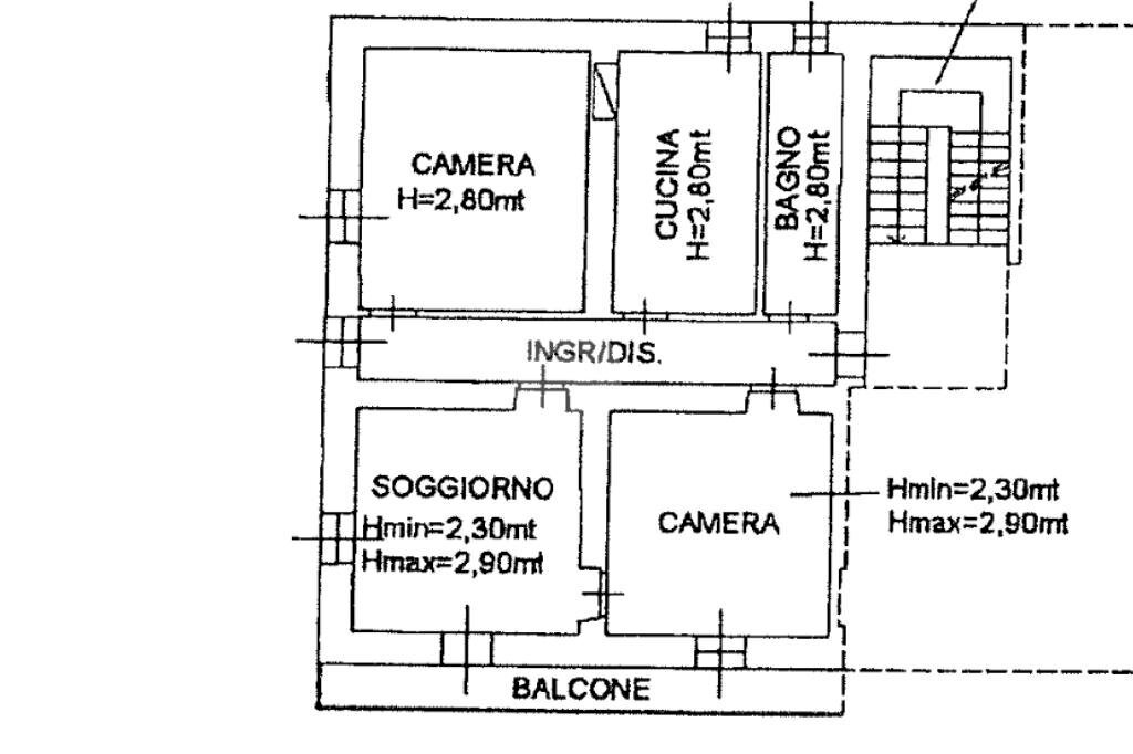 Quadrilocale Via Balma Via Caduti per la libertà, Campiglia Cervo - planimetria 1