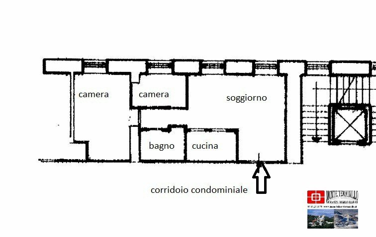 Trilocale via dei Licheni, 7, Rieti - planimetria 1