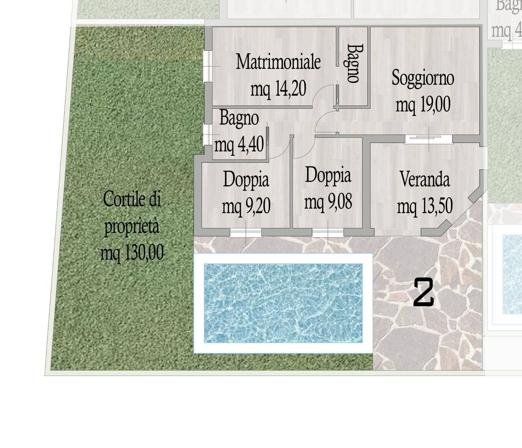 Villa a Schiera via Tevere, Budoni - planimetria 1