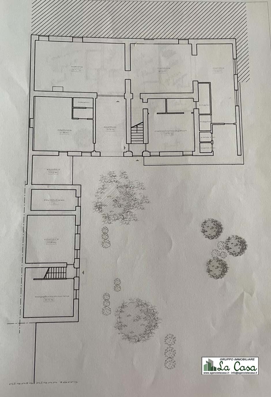 planimetria - Casale via Roma, 4, hamlet Passerano, Passerano Marmorito - floor plans 1