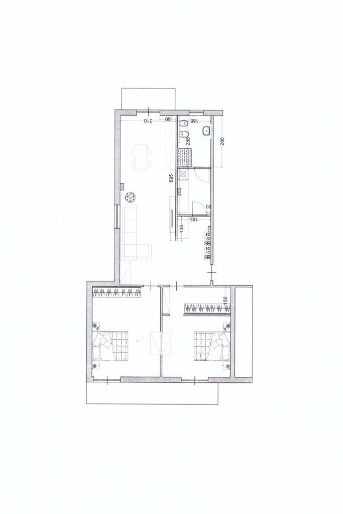 Four-room apartment Piazza Aldo Moro, Santhià - floor plans 1