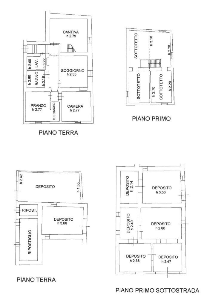Independent house strada provinciale, Sassofeltrio - floor plans 1